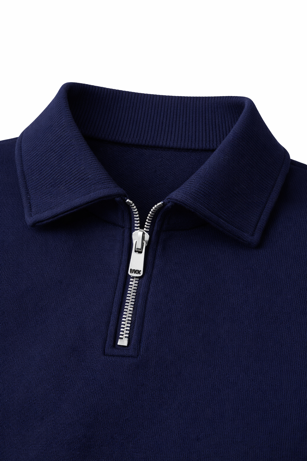 Midnight Blue Quarter zip sweater