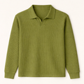 Green Johnny Collar SwearShirt