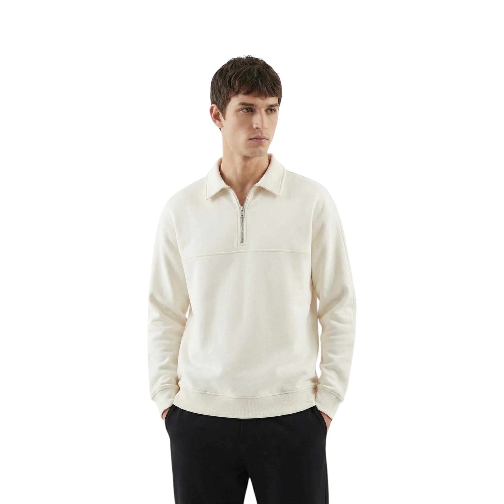 Ice White Quarter Zip