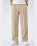 Sandstone Beige Tailored Trousers